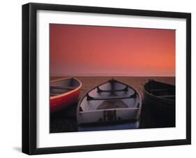 Boats on the beach, Brighton, East Sussex, England-Jon Arnold-Framed Photographic Print