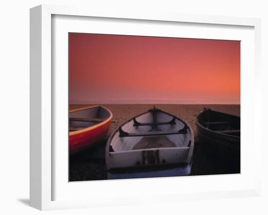 Boats on the beach, Brighton, East Sussex, England-Jon Arnold-Framed Photographic Print