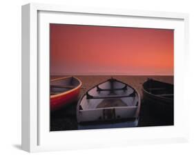 Boats on the beach, Brighton, East Sussex, England-Jon Arnold-Framed Photographic Print