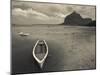 Boats on the Beach, Le Morne Brabant, Mauritius-null-Mounted Photographic Print