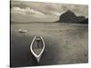 Boats on the Beach, Le Morne Brabant, Mauritius-null-Stretched Canvas