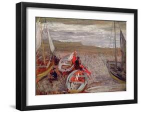 Boats on the Beach, Southwold, 1888-89-Philip Wilson Steer-Framed Giclee Print