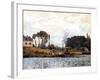 Boats on the Canal, 1873-Alfred Sisley-Framed Giclee Print