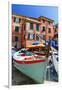 Boats on the Dock, Vernazza, Cinque Terre, Italy-George Oze-Framed Photographic Print