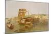 Boats on the Ganges, from 'India Ancient and Modern', 1867 (Colour Litho)-William 'Crimea' Simpson-Mounted Giclee Print