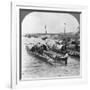 Boats on the Irrawaddy River, Mingun, Burma, 1908-null-Framed Photographic Print