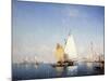 Boats on the Lagoon-Amedee Rosier-Mounted Giclee Print