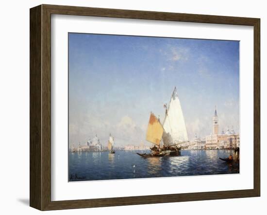 Boats on the Lagoon-Amedee Rosier-Framed Giclee Print