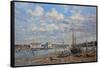 Boats on the Mud - Woodbridge, Suffolk, 2008-John Sutton-Framed Stretched Canvas