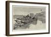 Boats on the Myettha River at Gungaw, in the Yaw Country, North-West Burmah-William Heysham Overend-Framed Giclee Print