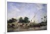 Boats on the Nile-Eugene Fromentin-Framed Giclee Print