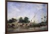 Boats on the Nile-Eugene Fromentin-Framed Giclee Print