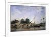 Boats on the Nile-Eugene Fromentin-Framed Giclee Print