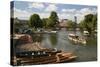 Boats on the River Avon and the Royal Shakespeare Theatre-Stuart Black-Stretched Canvas