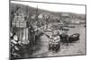 Boats on the River Malecon, Valparaiso, Chile, C1900s-null-Mounted Premium Giclee Print