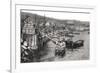 Boats on the River Malecon, Valparaiso, Chile, C1900s-null-Framed Giclee Print