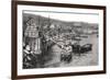 Boats on the River Malecon, Valparaiso, Chile, C1900s-null-Framed Giclee Print