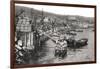 Boats on the River Malecon, Valparaiso, Chile, C1900s-null-Framed Giclee Print