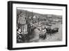 Boats on the River Malecon, Valparaiso, Chile, C1900s-null-Framed Giclee Print