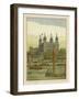 Boats on the River Thames with the Tower of London Beyond-Thomas Crane-Framed Giclee Print