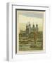 Boats on the River Thames with the Tower of London Beyond-Thomas Crane-Framed Giclee Print