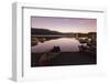 boats on the Schluchsee at sundown, Black Forest, Baden-Wurttemberg, Germany-Markus Lange-Framed Photographic Print