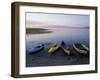 Boats on the Shore of Webb Lake near Mt. Blue State Park, Northern Forest, Maine, USA-Jerry & Marcy Monkman-Framed Premium Photographic Print