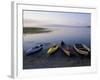 Boats on the Shore of Webb Lake near Mt. Blue State Park, Northern Forest, Maine, USA-Jerry & Marcy Monkman-Framed Photographic Print