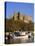 Boats on the Waterfront Below the Cathedral of Palma, on Majorca, Balearic Islands, Spain-null-Stretched Canvas