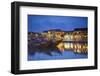 Boats on Thu Bon River at Dusk, Hoi An, Quang Nam, Vietnam, Indochina, Southeast Asia, Asia-Ian Trower-Framed Photographic Print