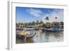 Boats on Thu Bon River, Hoi an (Unesco World Heritage Site), Quang Ham, Vietnam-Ian Trower-Framed Photographic Print