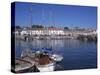 Boats on Water and Waterfront at Neuk of Fife, Anstruther, Scotland, United Kingdom, Europe-Kathy Collins-Stretched Canvas