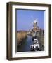 Boats on Waterway and Windmill, Cley Next the Sea, Norfolk, England, United Kingdom-Jeremy Bright-Framed Photographic Print