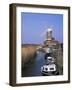 Boats on Waterway and Windmill, Cley Next the Sea, Norfolk, England, United Kingdom-Jeremy Bright-Framed Photographic Print