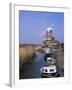 Boats on Waterway and Windmill, Cley Next the Sea, Norfolk, England, United Kingdom-Jeremy Bright-Framed Photographic Print