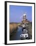 Boats on Waterway and Windmill, Cley Next the Sea, Norfolk, England, United Kingdom-Jeremy Bright-Framed Photographic Print