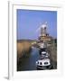 Boats on Waterway and Windmill, Cley Next the Sea, Norfolk, England, United Kingdom-Jeremy Bright-Framed Photographic Print