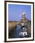 Boats on Waterway and Windmill, Cley Next the Sea, Norfolk, England, United Kingdom-Jeremy Bright-Framed Photographic Print