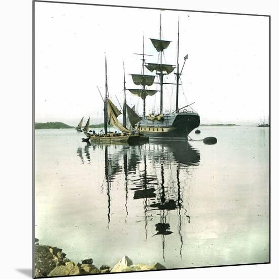 Boats, Oslo (Former Christiania), Norway-Leon, Levy et Fils-Mounted Photographic Print