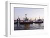 Boats, Pilots, Tugboat, Waiting for Mission, NeumŸhlen-Axel Schmies-Framed Photographic Print