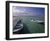 Boats, Playa Norte, Isla Mujeres, Mexico-Walter Bibikow-Framed Photographic Print