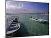 Boats, Playa Norte, Isla Mujeres, Mexico-Walter Bibikow-Mounted Photographic Print