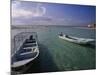 Boats, Playa Norte, Isla Mujeres, Mexico-Walter Bibikow-Mounted Photographic Print