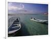 Boats, Playa Norte, Isla Mujeres, Mexico-Walter Bibikow-Framed Photographic Print