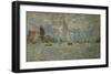 Boats, Regatta at Argenteuil-Claude Monet-Framed Art Print