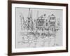 Boats rest in the port at Honfleur, Normandy, France-Richard Lawrence-Framed Photographic Print