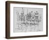 Boats rest in the port at Honfleur, Normandy, France-Richard Lawrence-Framed Photographic Print