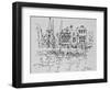 Boats rest in the port at Honfleur, Normandy, France-Richard Lawrence-Framed Photographic Print