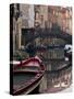 Boats Rest on Still Canal Water, Venice, Italy-Wendy Kaveney-Stretched Canvas