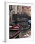 Boats Rest on Still Canal Water, Venice, Italy-Wendy Kaveney-Framed Photographic Print